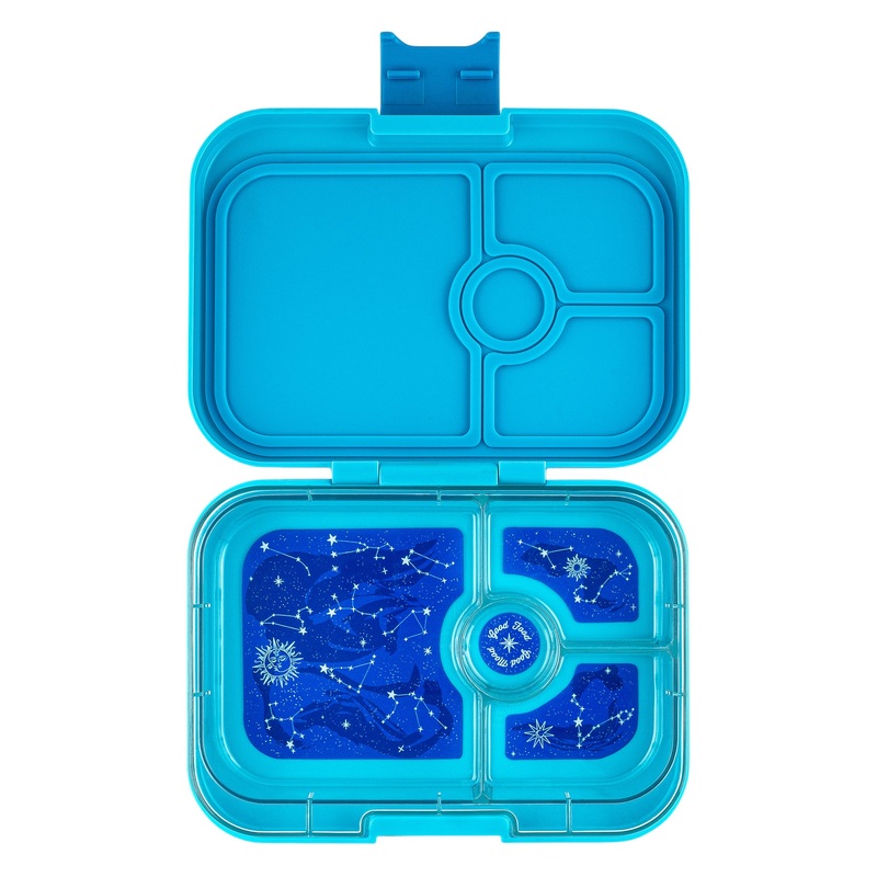 Yumbox Panino 4-Compartment Lunch Box - Luna Aqua Zodiac