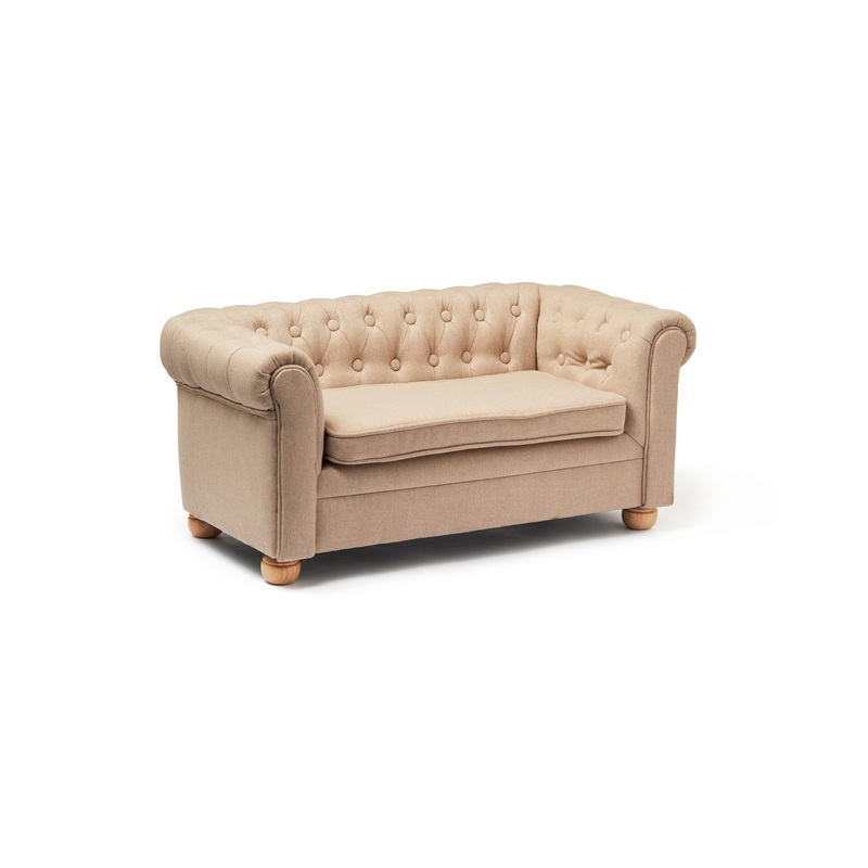 Kid's Concept Sofa Chesterfield Small Beige 83x43x39cm