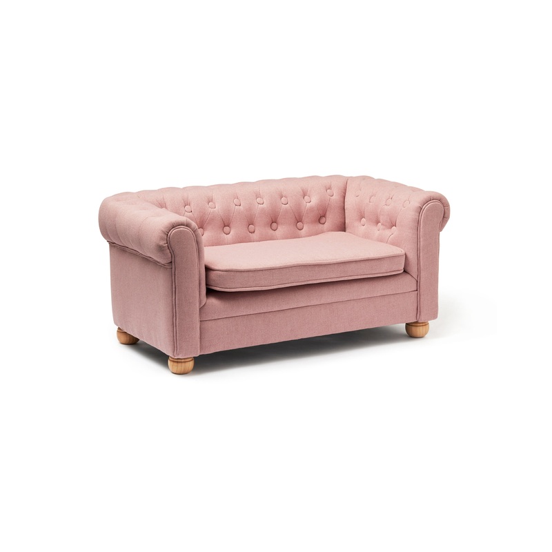 Kid's Concept Sofa Chesterfield Small Pink 83x43x39cm
