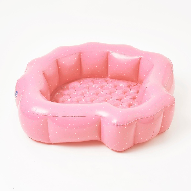 SUNNYLiFE Inflatable Backyard Pool Ocean Treasure Rose