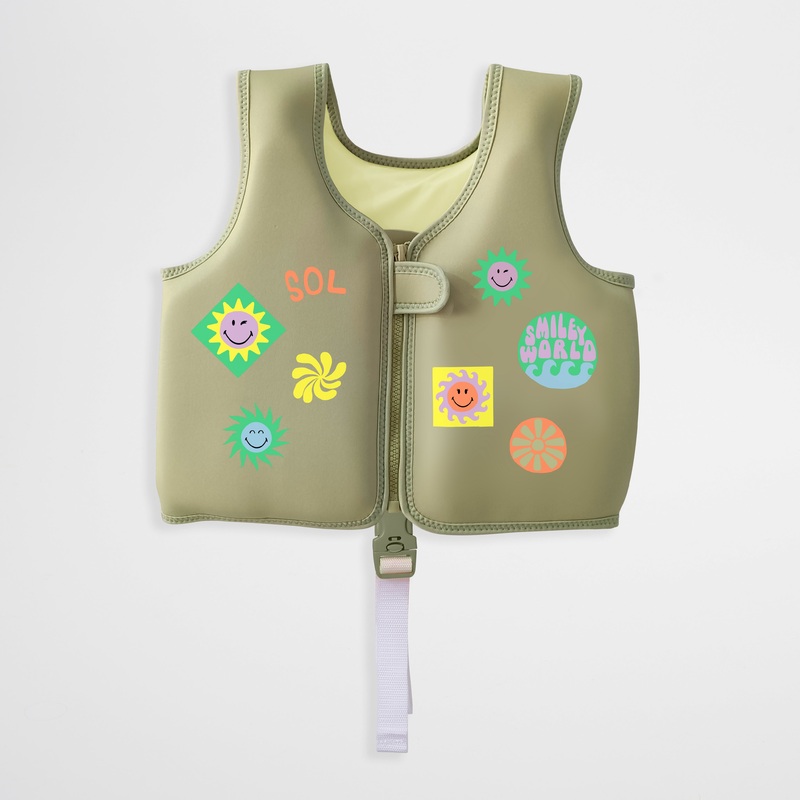 SUNNYLiFE Swim Vest Smiley World Sol Sea