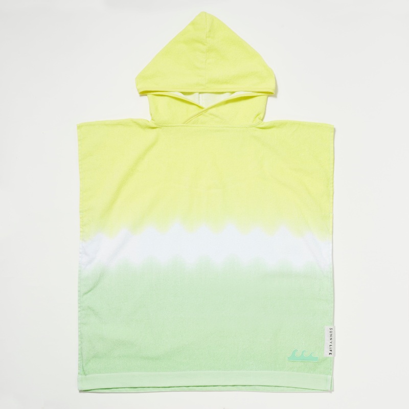 SUNNYLiFE Terry Beach Hooded Towel Sea Seeker Dip Dye