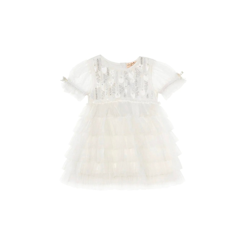 Tutu du Monde Bebe Heart of Glass Tulle Dress Milk