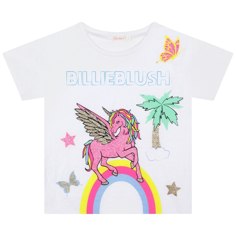 Billieblush Short Sleeves Tee-Shirt White