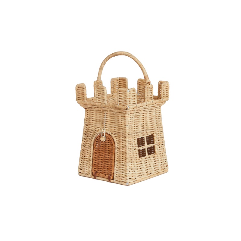 Olli Ella Rattan Castle Bag
