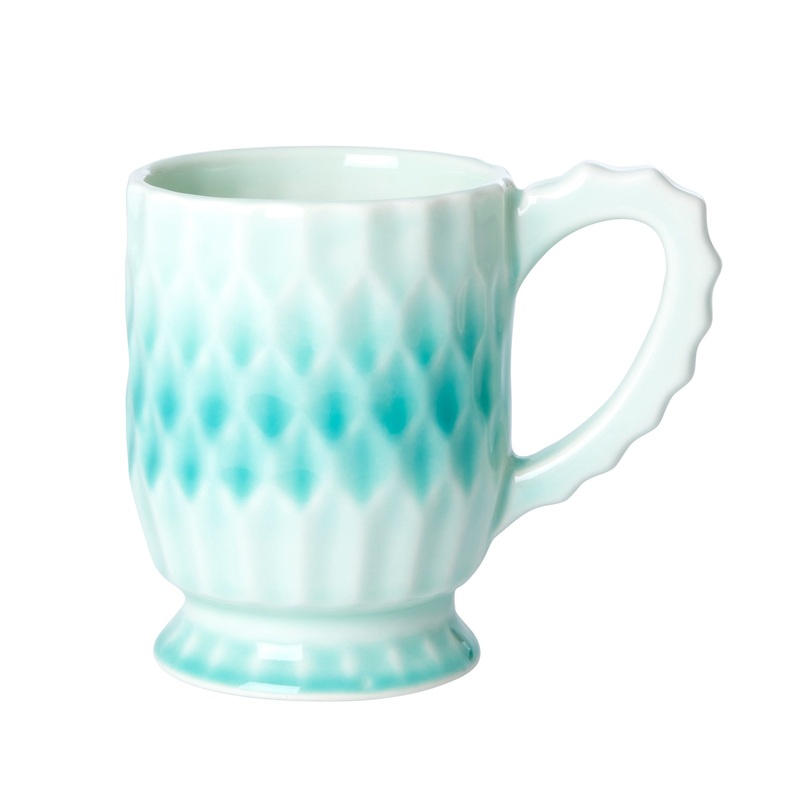 Rice DK Ceramic Mug in Aqua