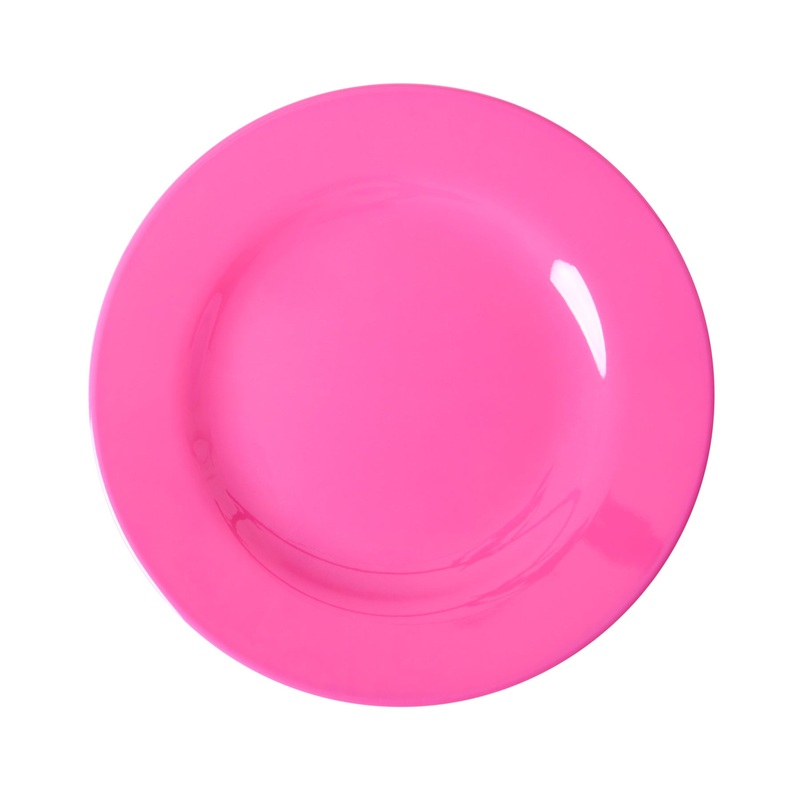 Rice DK Melamine Round Side Plate in Fuchsia