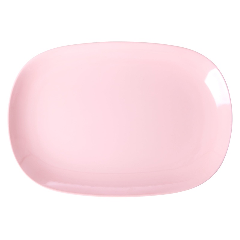 Rice DK Rectangular Melamine Plate - Large - Pink