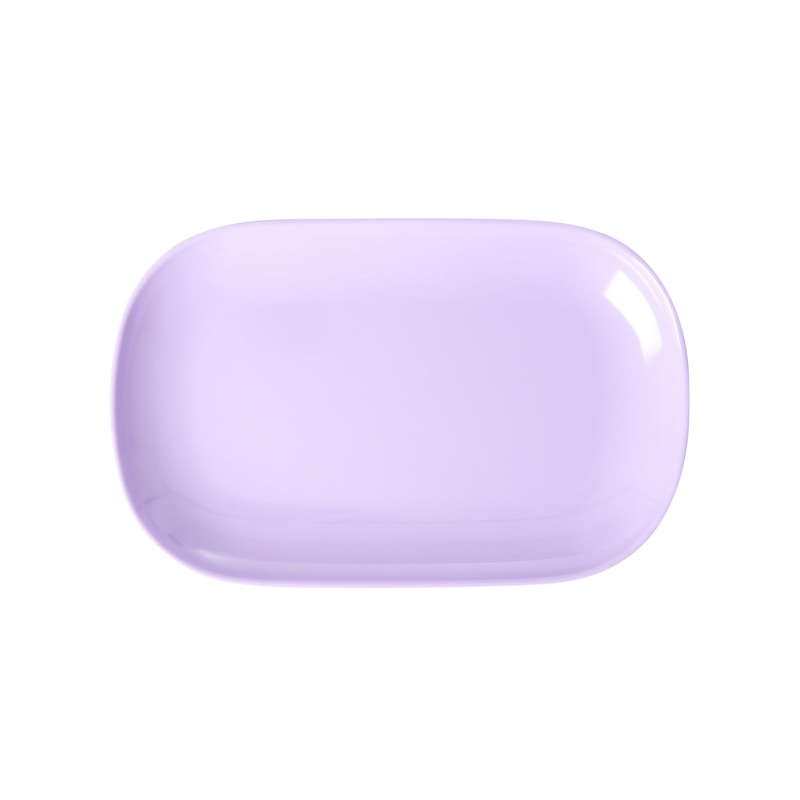Rice DK Rectangular Melamine Plate - Small - Lavender