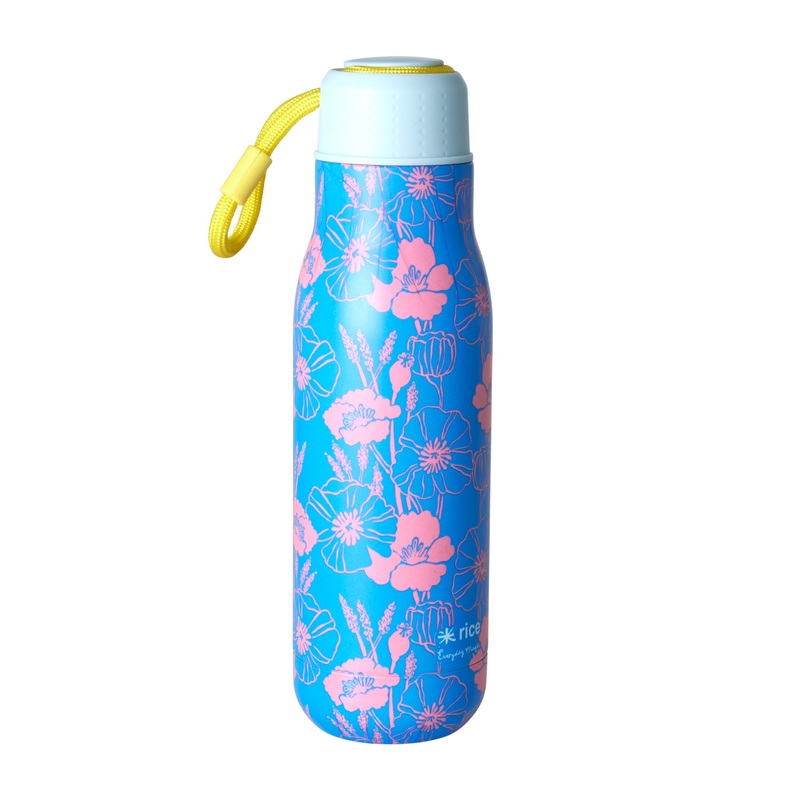 Rice DK Stainless Steel Drinking Bottle with Poppie Love Print