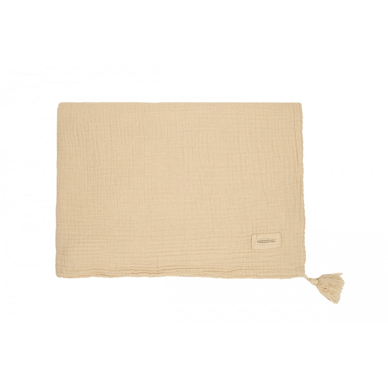 nobodinoz Wabi-Sabi Double Muslin Blanket 65x100cm Ginger