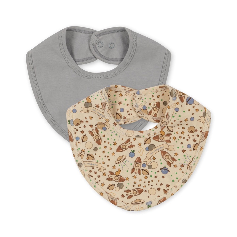 Konges Sljd Basic 2 Pack Bib Ciel Magique Bleu