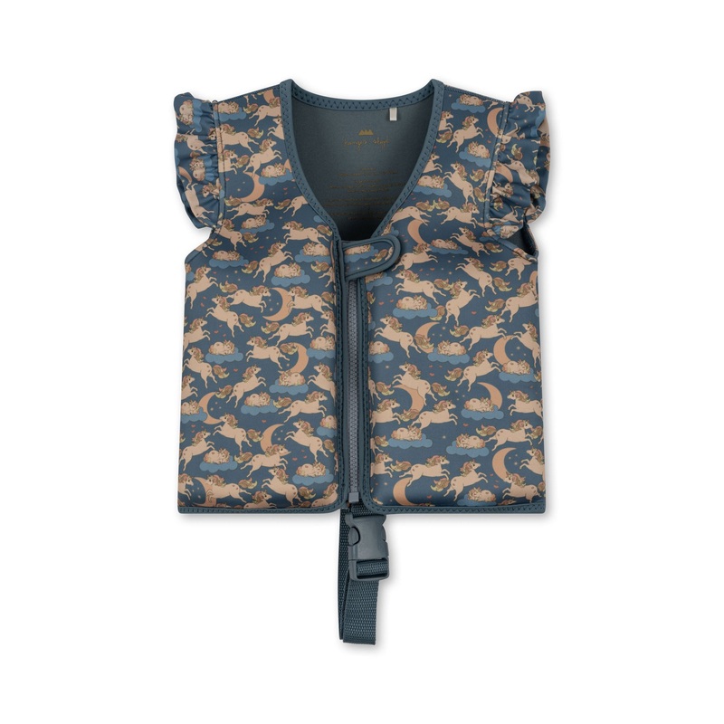 Konges Sljd Neoprene Float Vest Frill Unicorn Blue
