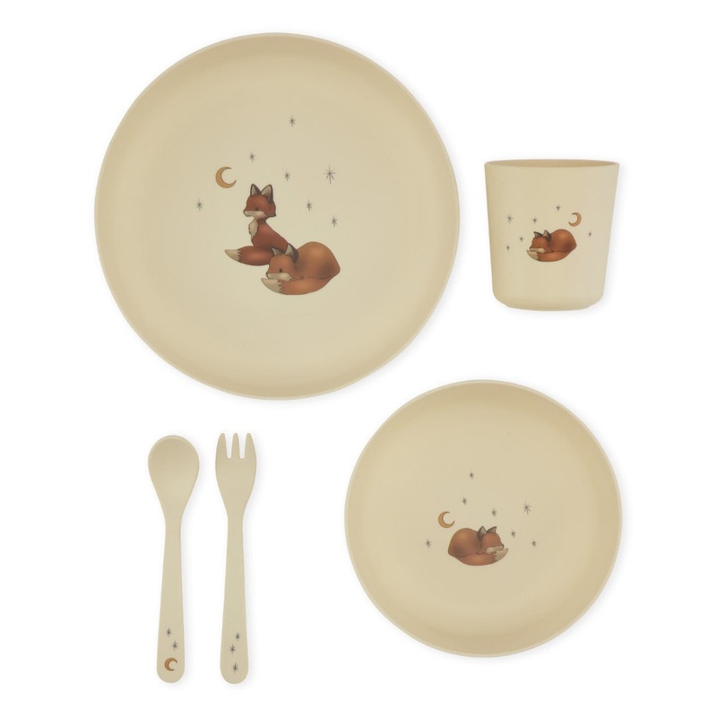 Konges Sljd Pla Dinner Set Foxie