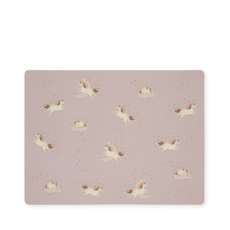 Konges Sljd Silicone Placemat Unicorn Ciel