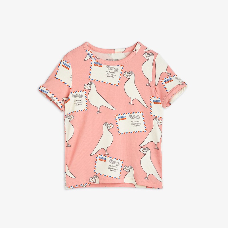 Mini Rodini Pigeons Tencel AOP SS Tee