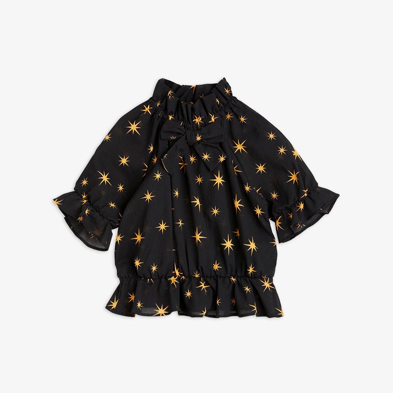 Mini Rodini Stars Woven Blouse Black