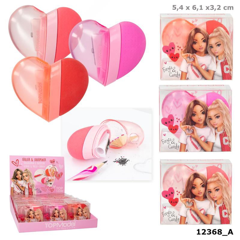 Depesche Topmodel 2in1 Heart Eraser & Sharpener One Love (1pc)