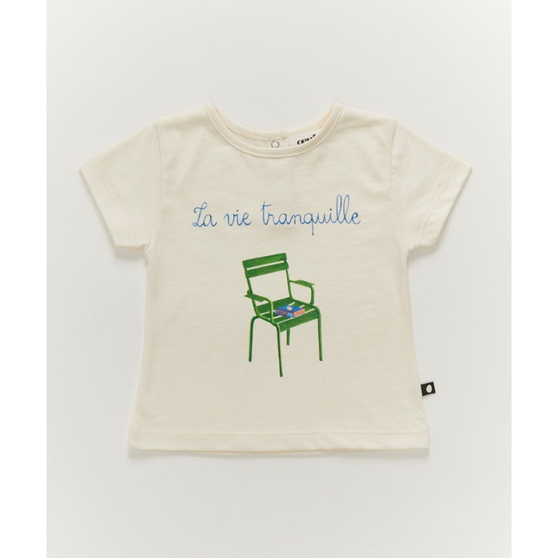 Oeuf T-Shirt Gardenia La Vie Tranquille Print
