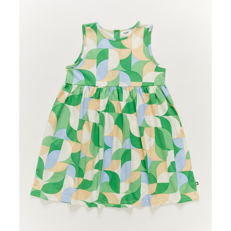 Oeuf Tank Dress Fougere/Geometric
