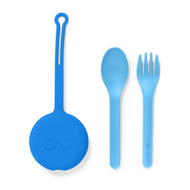OmieBox 2 - Fork/Spoon/Pod Set Capri Blue