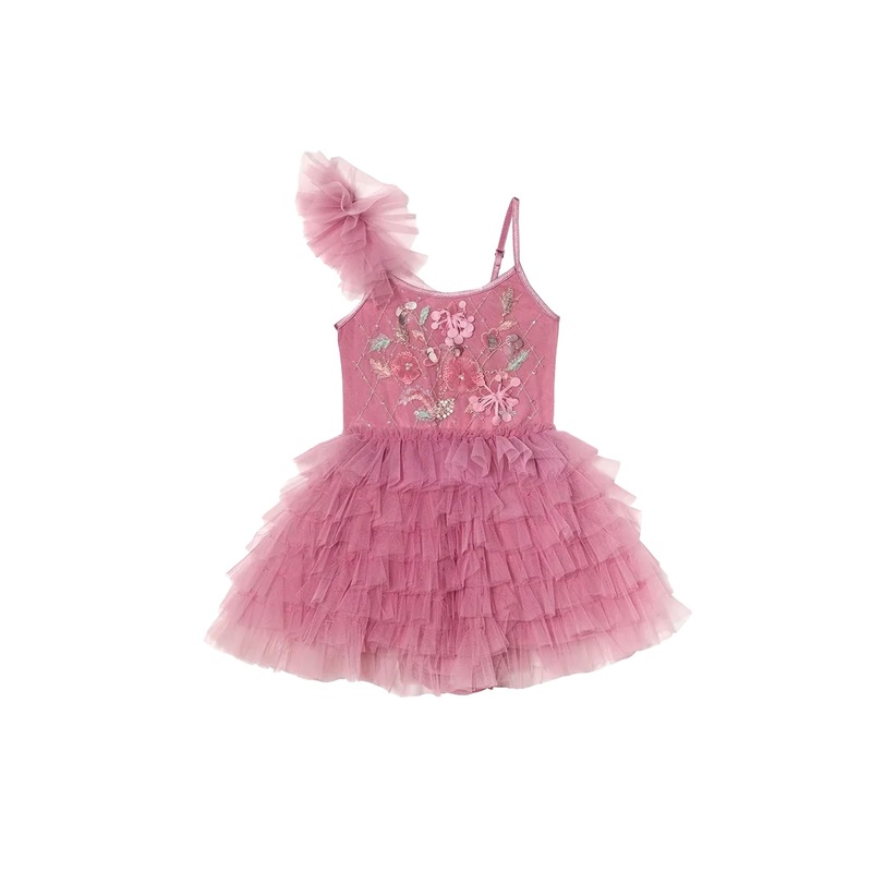 Tutu du Monde Bebe Hearts And Roses Tutu Dress Orchid
