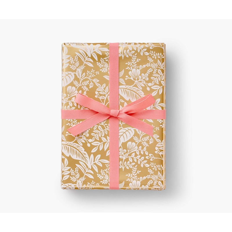 Rifle Paper Co Canopy Gold Continuous Roll