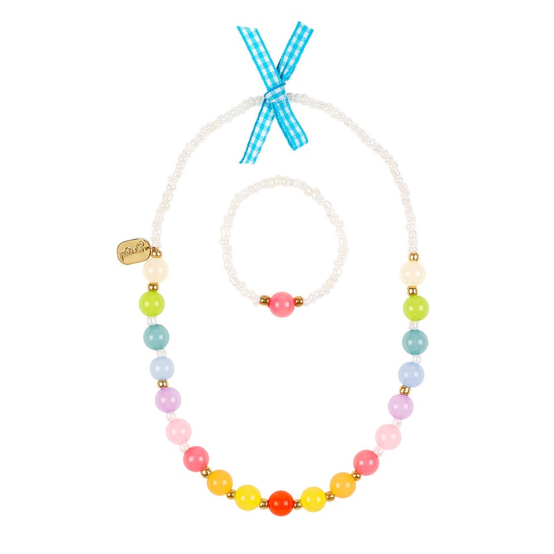 Souza Necklace and Bracelet Set Evelia Rainbow