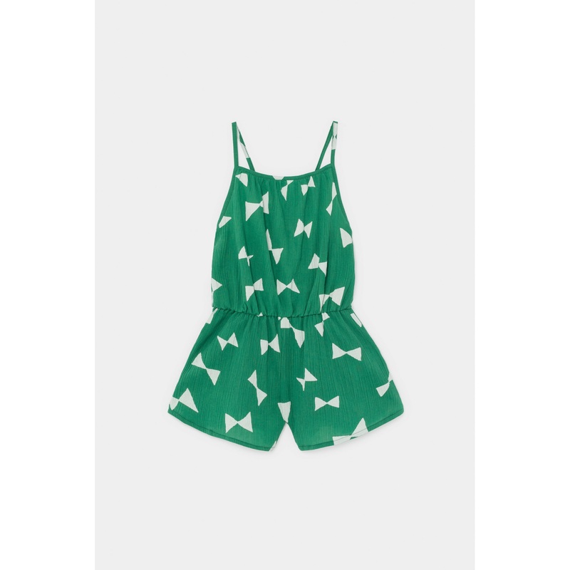 Bobo Choses Waves Woven Playsuit - Green