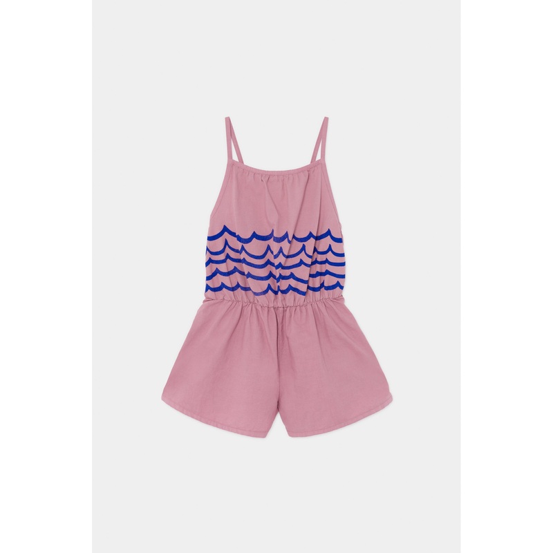 Bobo Choses Waves Woven Playsuit - Pink