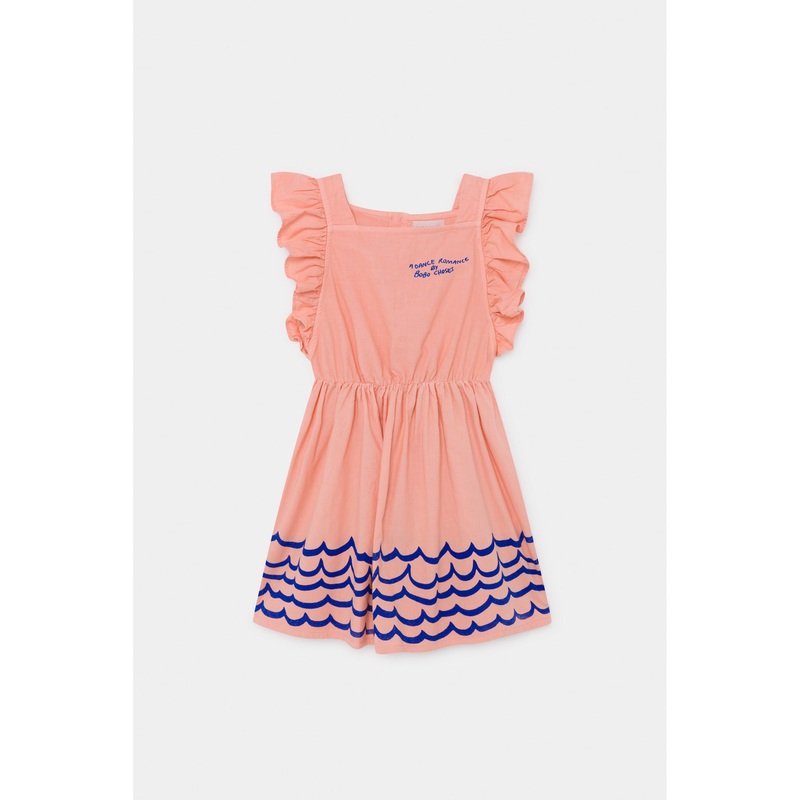 Bobo Choses Waves Woven Ruffle Dress