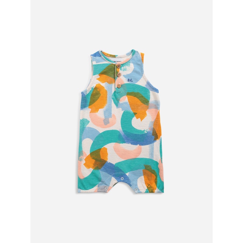 Bobo Choses Brushstroke All Over Sleeveless Playsuit