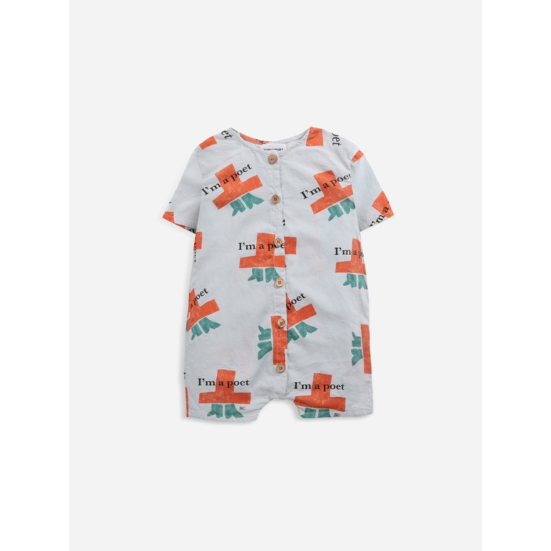 Bobo Choses I'm A Poet All Over Woven Playsuit