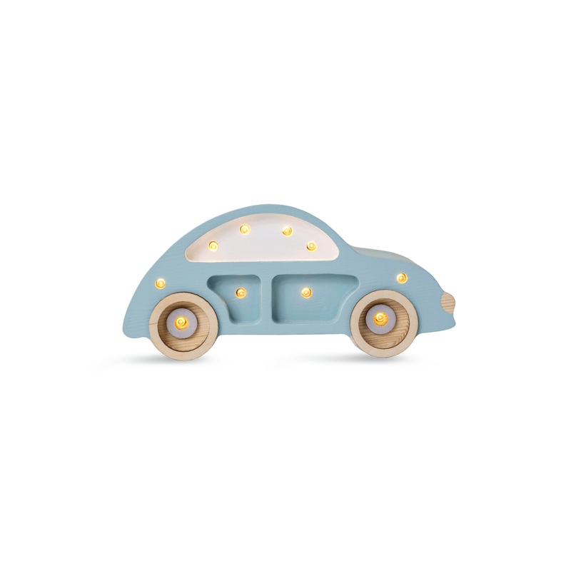 Little Lights Beetle Car Mini / Retroblue Lamp (Pre-Order; Est. Delivery in 4-8 Weeks)