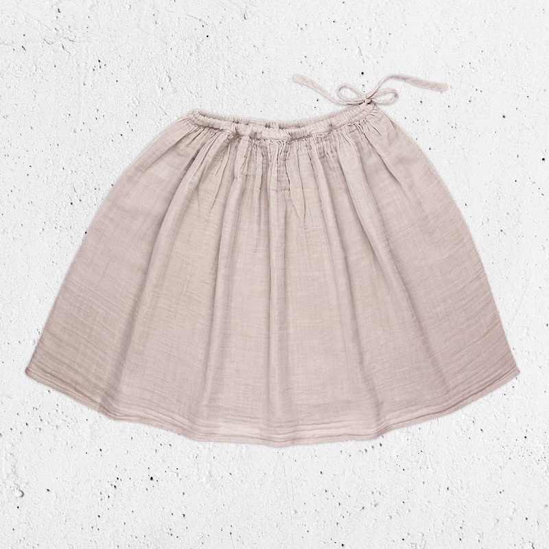 Numero 74 Organic Cotton Ava Midi Skirt Powder