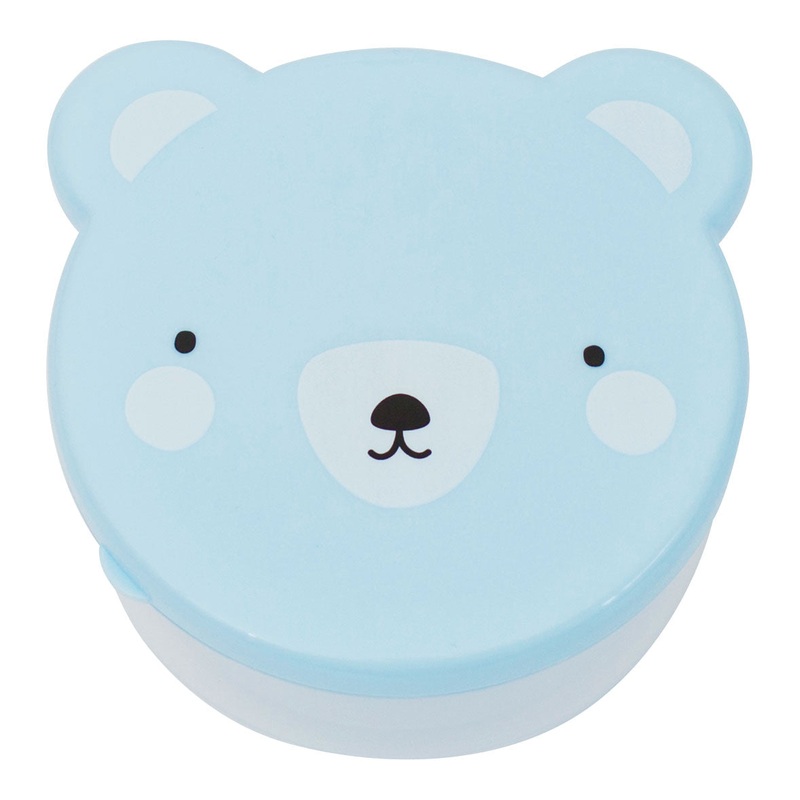 A Little Lovely Company Snack Box Bear Blue