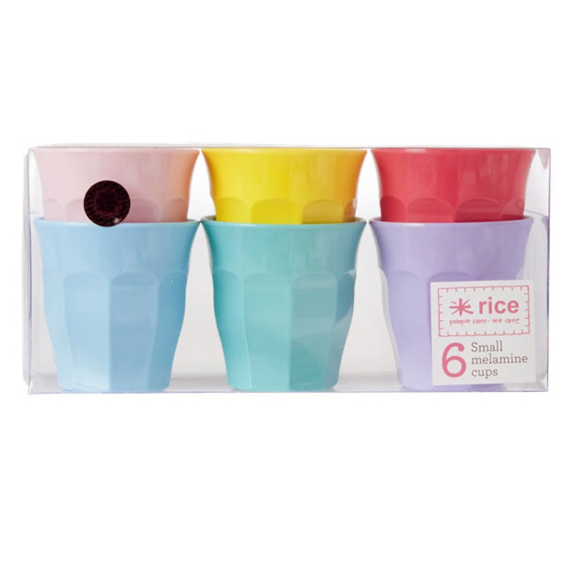 Rice DK Small Curved Cup in 6 Asst "In Color We Trust" Colors