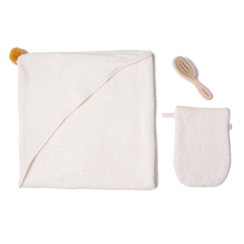 nobodinoz Cute Baby Bath Set Natural