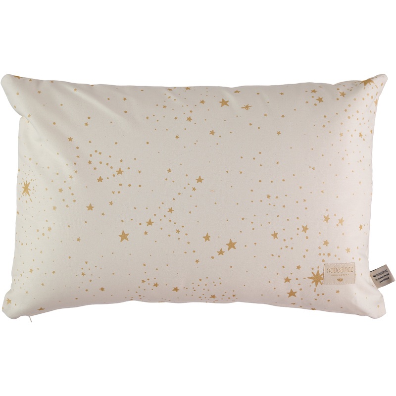 nobodinoz Pythagoras Rectangle Cushion Gold Stella/Natural