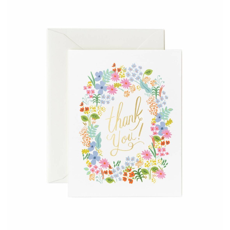 Rifle Paper Co Prairie Thank You Card