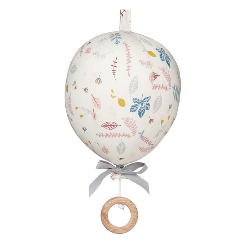 Cam Cam Copenhagen Music Mobile Balloon Pressed Leaves Rose