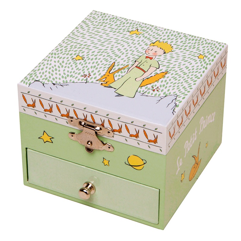 Trousselier Photoluminescent Musical Cube Box Little Prince Garden