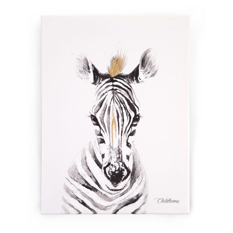 Childhome Oil Painting Zebra Head+ Gold