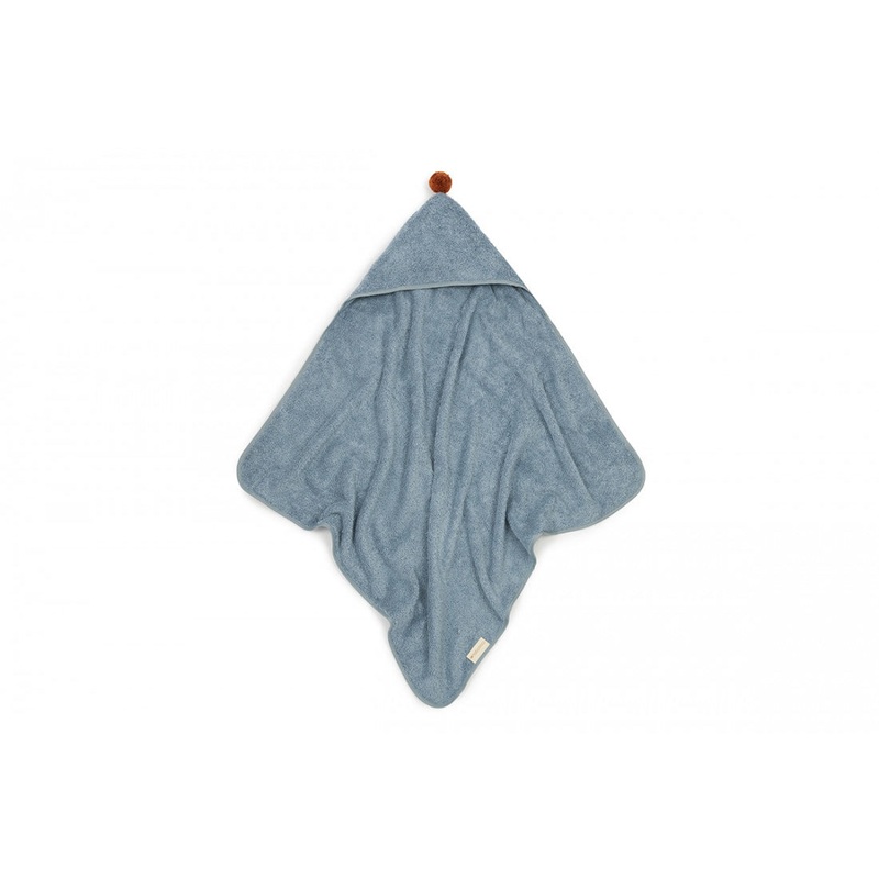 nobodinoz So Cute Baby Bath Cape Blue