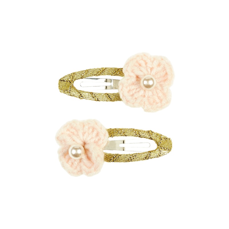 Souza Hair Clips Eva Crochet Off White