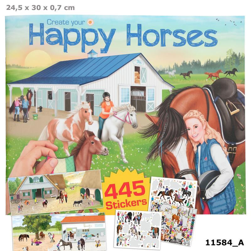 Depesche Create Your Happy Horses Colouring