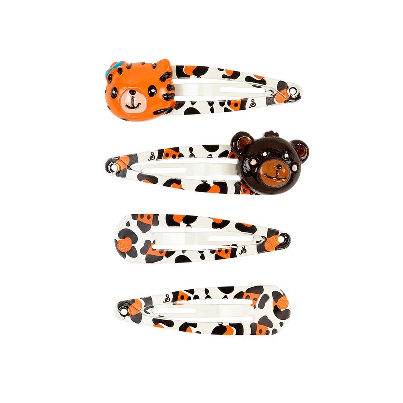 Souza Hair Clips Jungle (4 pcs/card, 1 card)