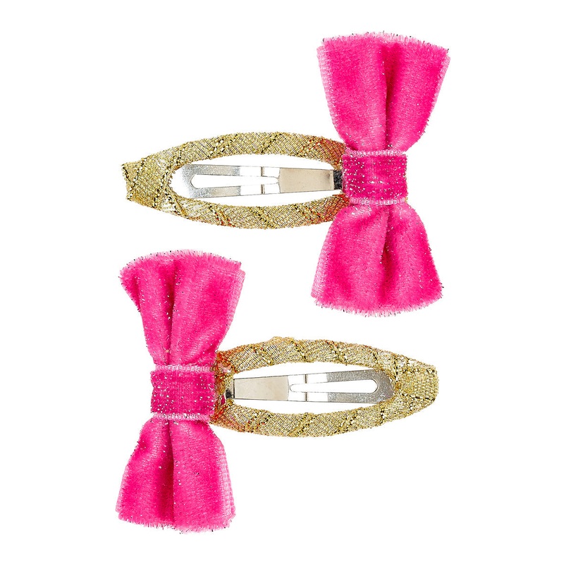 Souza Hair Clips Michela Fuchsia (2 pcs/card)