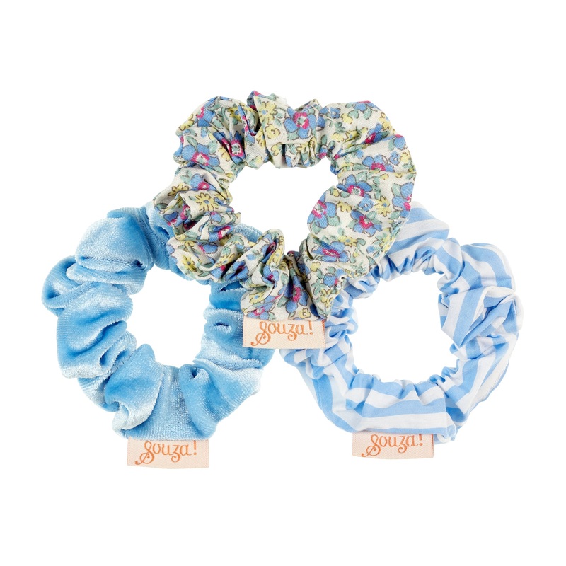 Souza Scrunchy Elya Blue (3 pcs/card, 1 card)