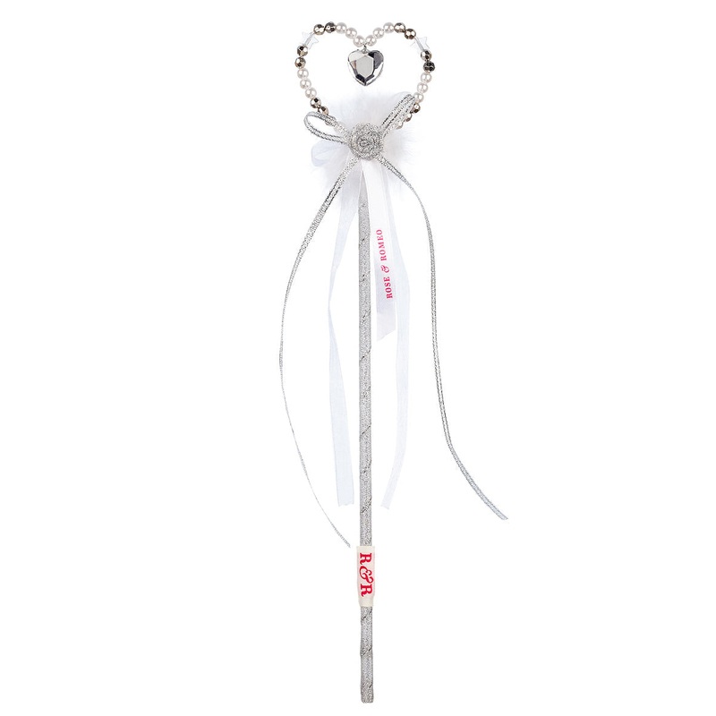 Souza Wand Liberty, White Heart - Beads (1 pc)